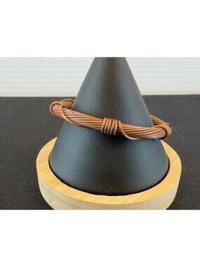 Handcrafted Traditional African-Style Knot Bracelet – Multi-Strand Copper-Tone W
